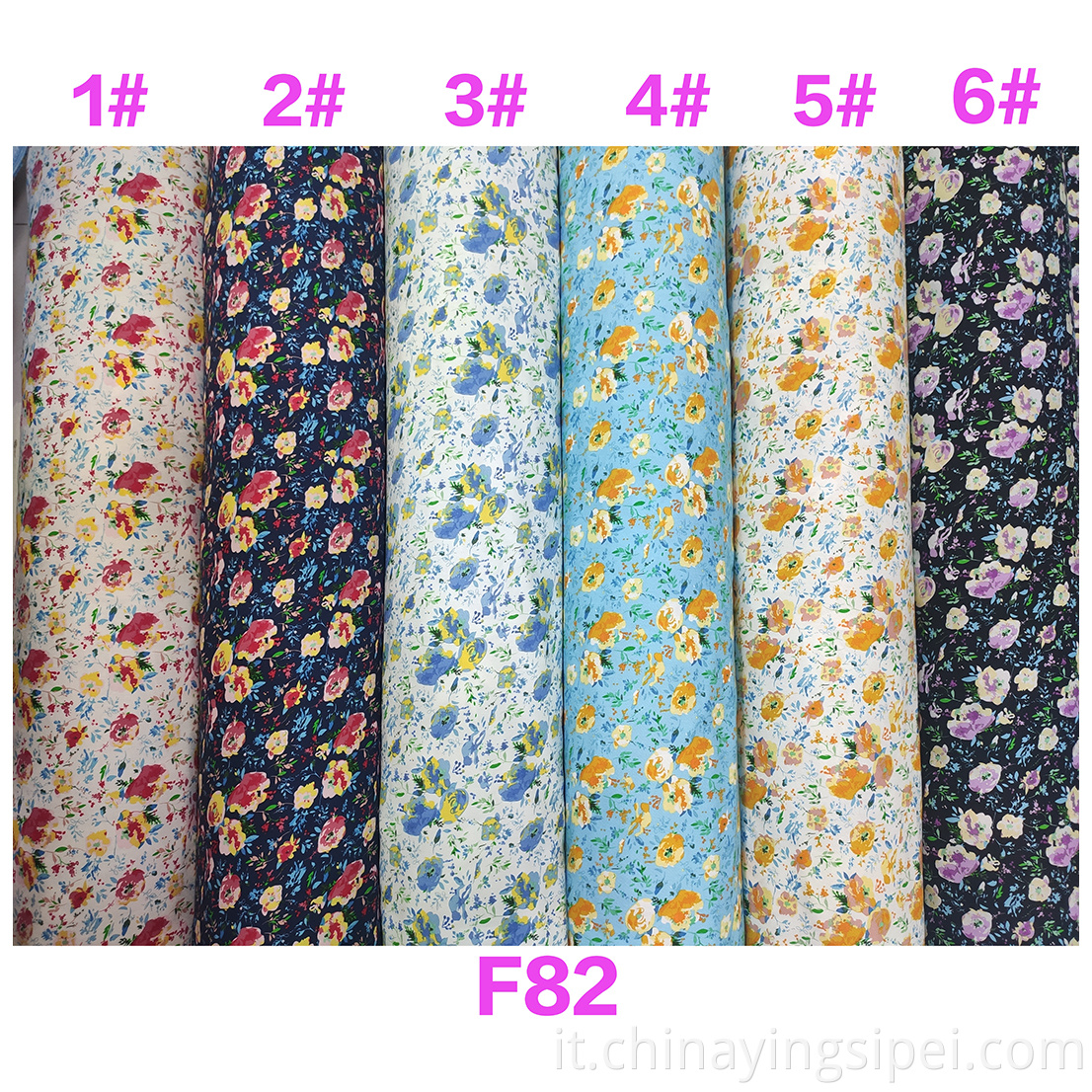 Vendita di piccoli fiori stampa medio peso 100% in tessuto in tessuto natalizio in tessuto 100% rayon